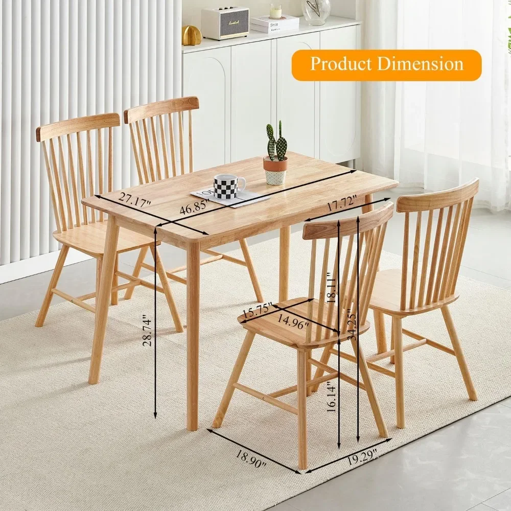 5PCS Dining Table Set for 4, 47