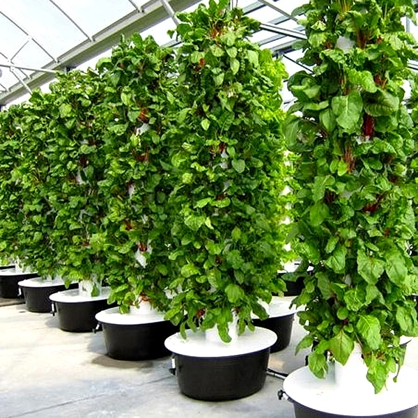 Outdoor Hydroponic Tower Grow Systems Garden Agricultural Soilless Vertical Hydroponic Grow Tower view 6