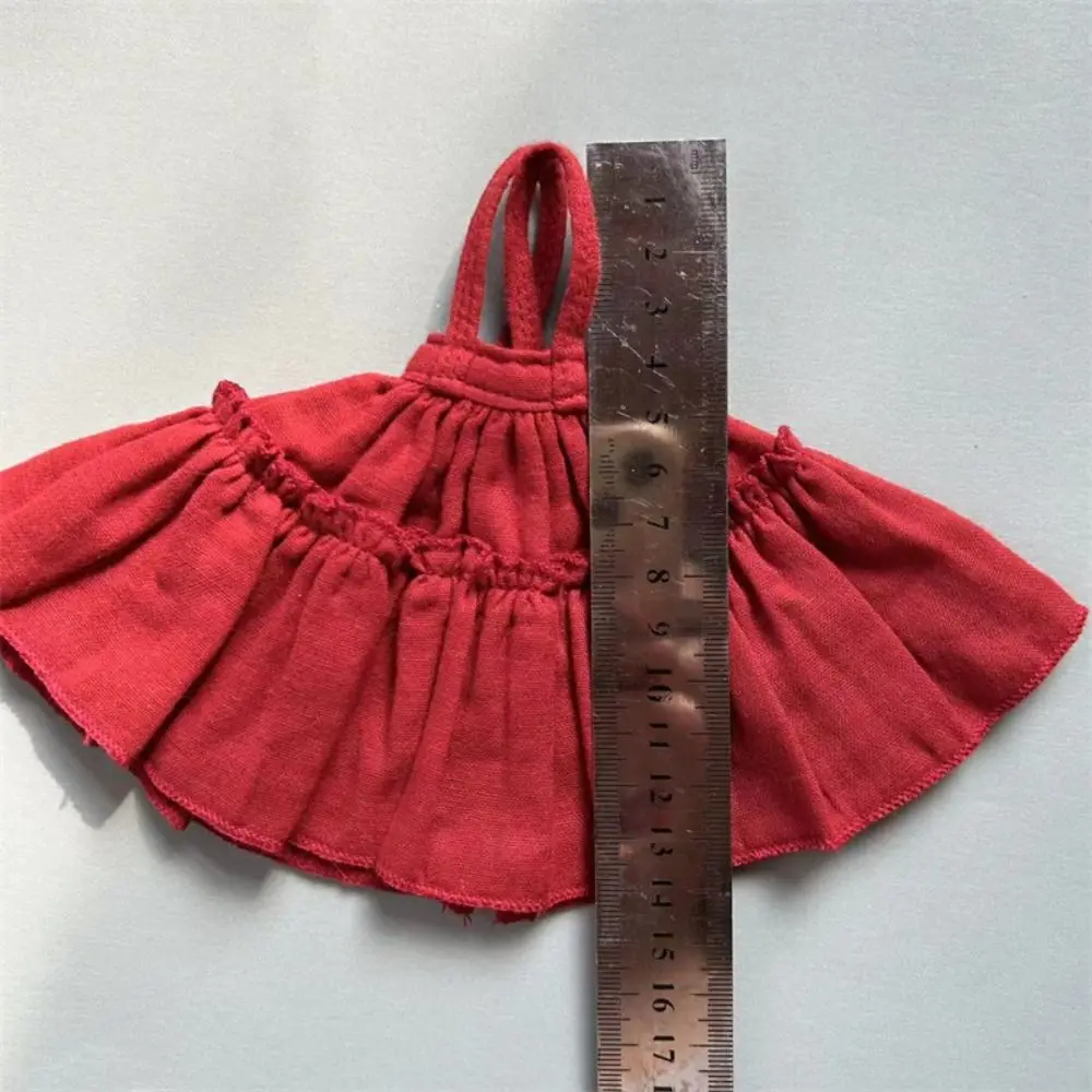 

Countryside Style Doll Skirt Clothes Set with Beret Cute Mini Lace Suspender Skirt Shirt for ob22 ob24 azone Dolls