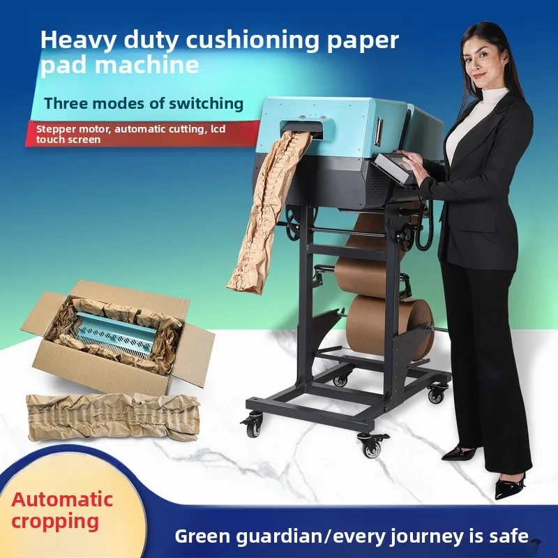 

Fully Automatic Kraft Cushioning Machine, Anti-Fall Protection Filling Packaging Molding Equipment 70% Off Paper Pad Machine