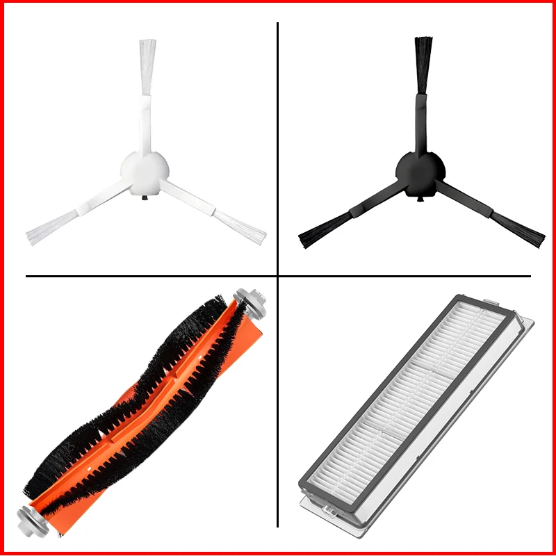 เปลี่ยนสำหรับ Xiaomi Mijia 1C STYTJ01ZHM ด้านข้างแปรงลูกกลิ้งแปรงหลัก Hepa กรอง Mop ผ้าทำความสะอาดหุ่นยนต์อะไหล่