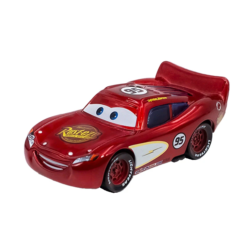 New Disney Pixar Cars 2 3 Lightning McQueen Mater Frank Car Toy 1:55 Diecast Vehicle Metal Christmas Birthday Gift for Boys