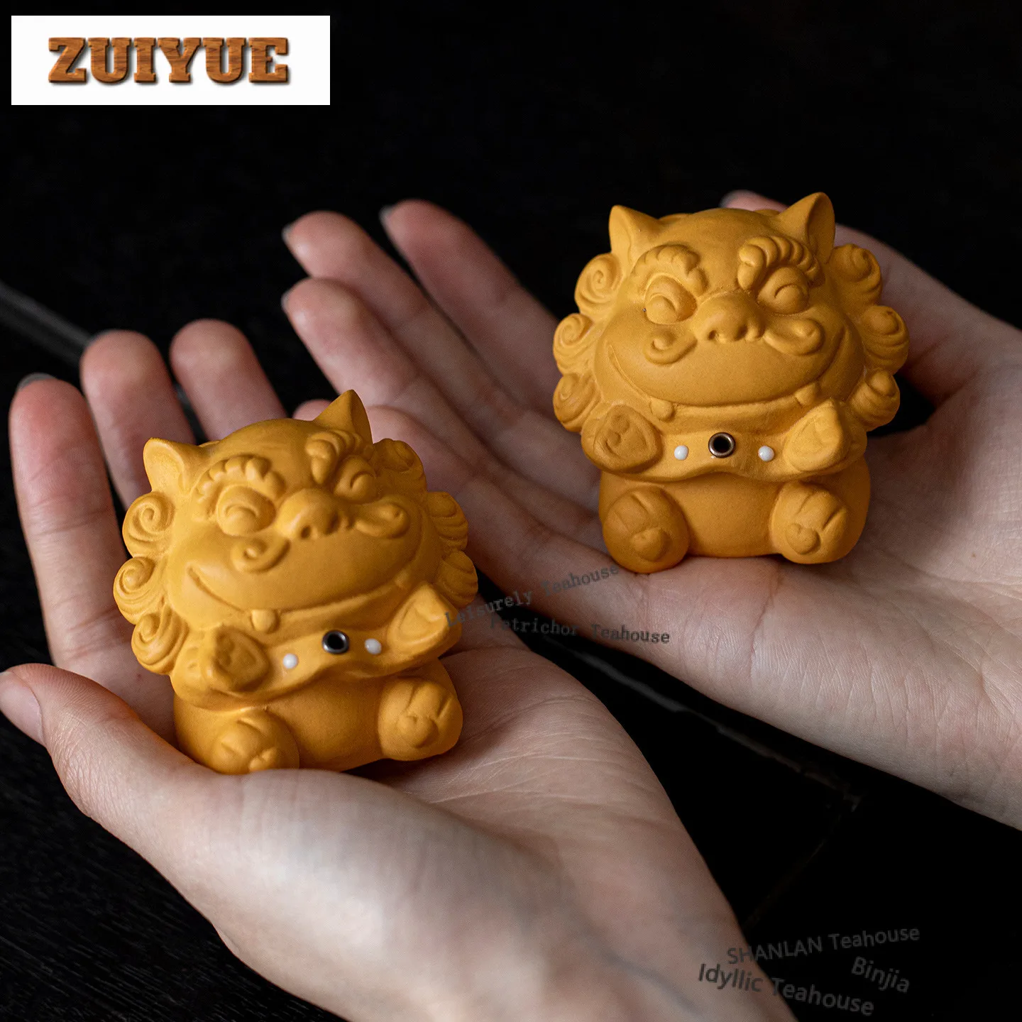 Purple Clay Lion Incense Holder Diffuser Incense Burners Consecrate Scented Aromatic Candles Censer Chinese Tea Set Ornaments