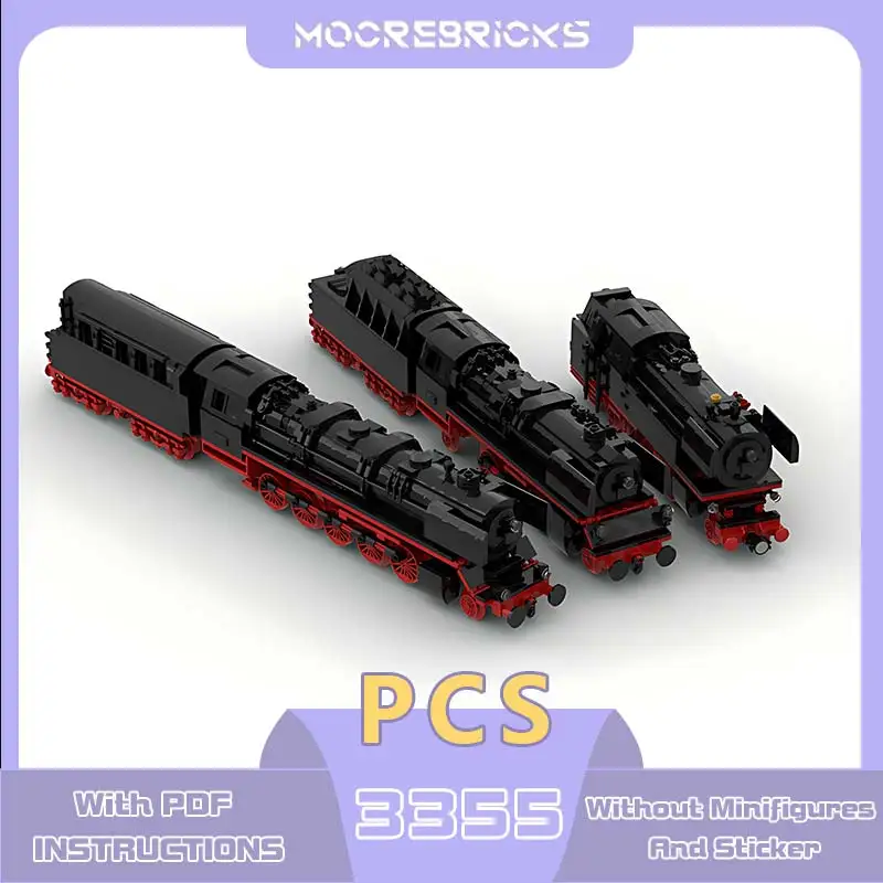 German Steam Locomotives Model MOC-115491 Classic Train Building Blocks Educational Bricks Toy Children's Birthday Gift