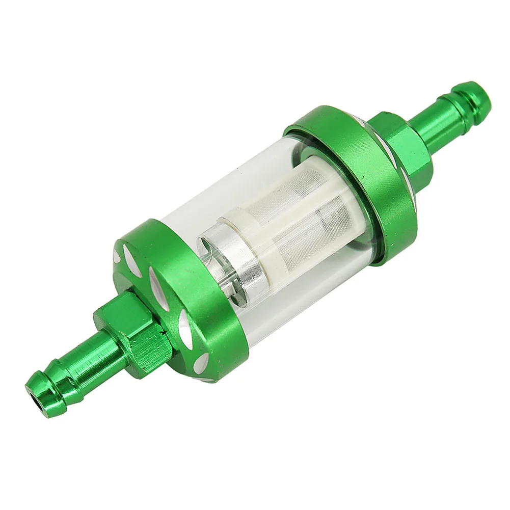 غلاف زجاجي شفاف لصيانة فلتر زيت الدراجة النارية، فلتر وقود الدراجة النارية، إعداد عالمي عالي، مادة خفيفة الوزن