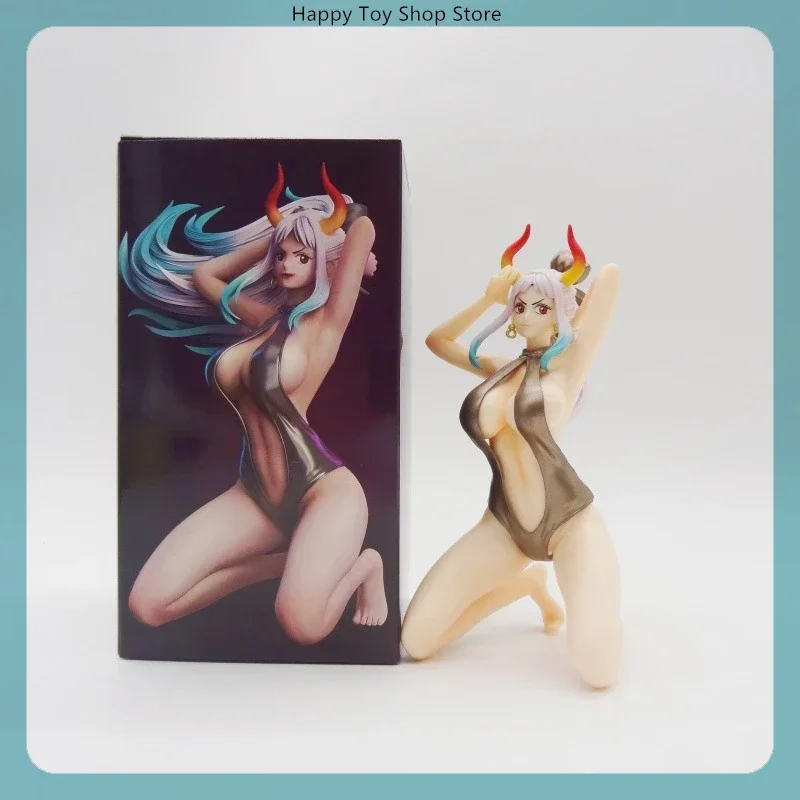 

Фигурка серии One Piece, Каiduo daughter GK на коленях, фигурка 17 см, орнамент, подарочная модель, цветная коробка