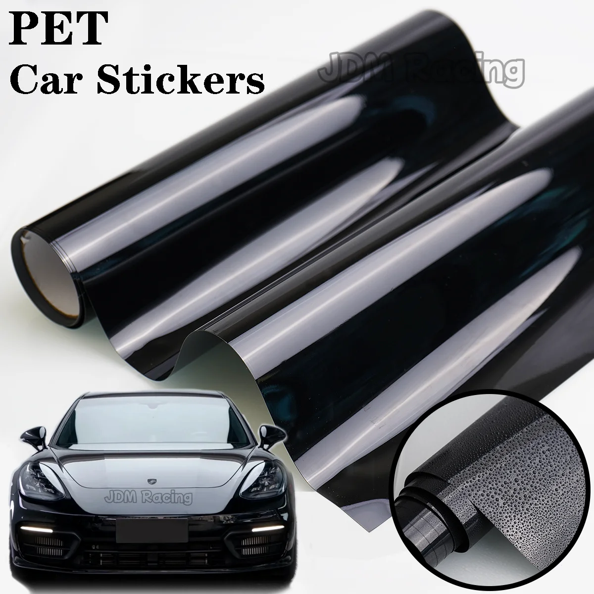 50*300cm High Glossy Piano Black Blue Stickers for Car Film Cover Wraping Vinyl Car Wrap Decals for Vehicle Wrapping Foil Auto