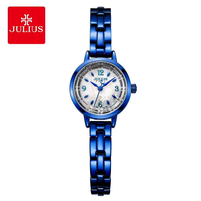 New Julius JA-865 Brand Fashion Japanese Quartz Movt Designer Watches Woman Clock Gold Ladies Bracelet Dress Reloj Mujer