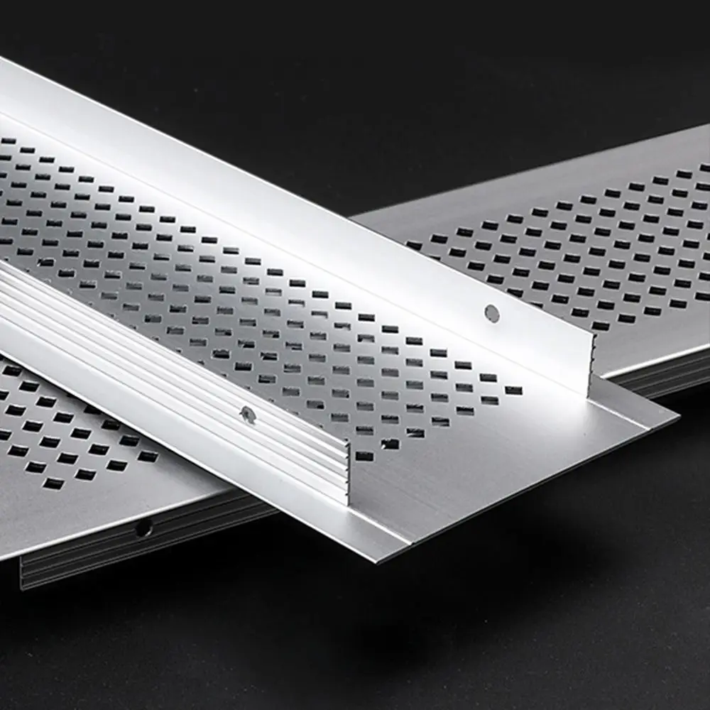 2pcs/set Aluminum Alloy Vents Cover Rectangle Louver Air Vent Decor 50/80mm Wide Breathable Mesh Hole Ornaments