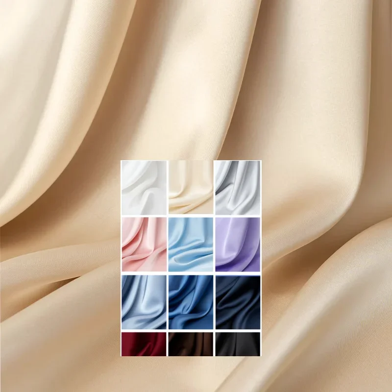 

Имитация ацетатной атласной ткани для толстого, устойчивого к морщинам свадебного платья, одежда ханьфу, ткань для шитья своими руками, материал по дворам