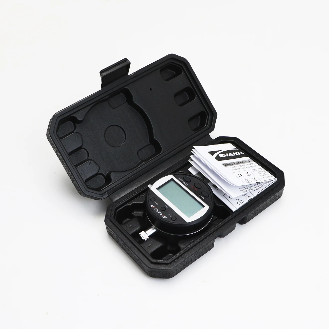 SHANHR مؤشر رقمي عالي الدقة 0-12.7/25.4 مللي متر 0.01 مللي متر ميكرومتر إلكتروني متري/بوصة مقياس مؤشر الاتصال