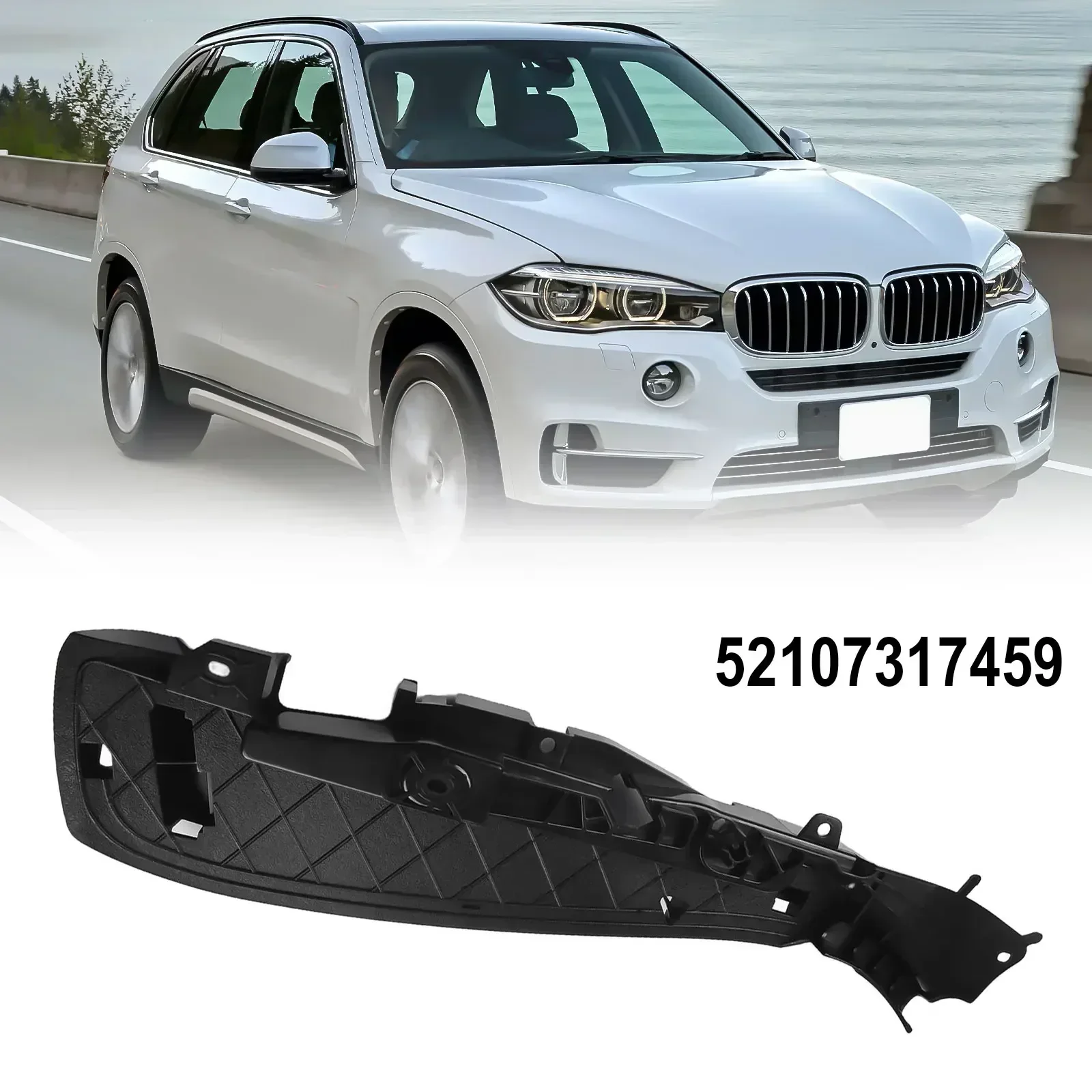 Car Left Support Seating Track Rail Cover Black Plastic Cap For BMW 5 7 Series F07 F10 F15 F90 M5 G30 52107317459 Interior Part