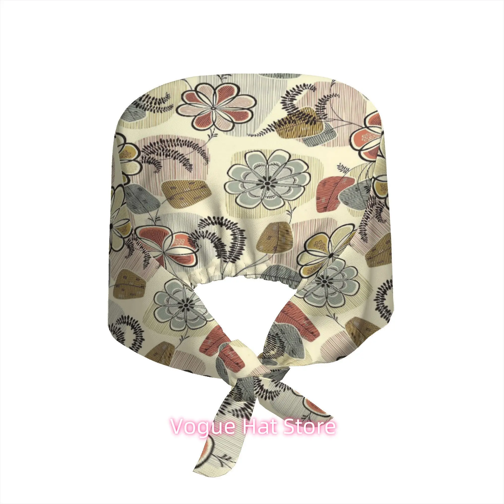1pc of an Adjustable Work Cap Featuring a Retro Floral Design, Perfect for Spring And Summer Events, Travel, And As a Delightful