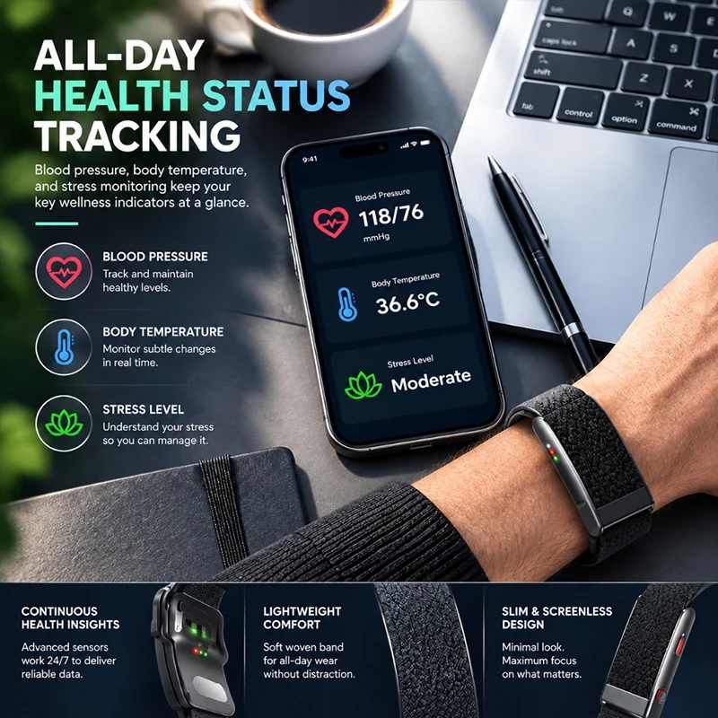 2026年型フィットネストラッカー、心電図(ECG)・光電体 - Health Wellness Bracelet のレビューと価格