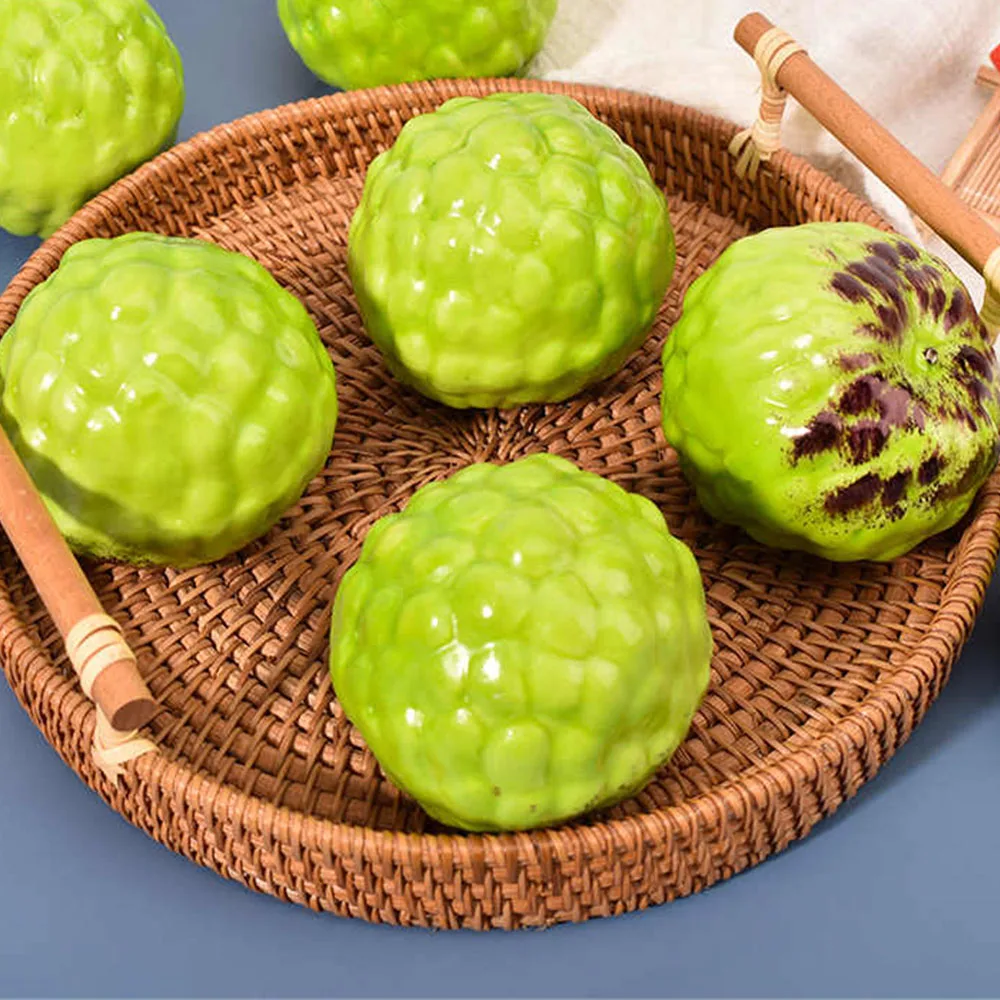 

artificial Simulation fruit model home hotel bar cafe restaurant Shop Store decoration sugar apple Custard apple fake fruit