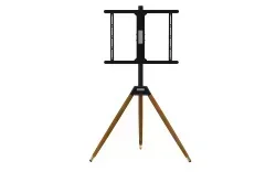 Black 32 To 75inch Tv Mount Stand Flat Screen Tv Display Floor Stand Artistic Tv Floor Tripod Stand VESA 600X400mm H04001B-600