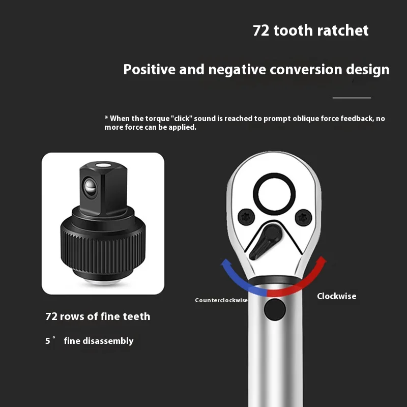 RAYENR Quick-release Torque Wrench Repairing Tool High Precise Torque Preset 5-25N.m Torque Adjustable 1/4inch Ratchet Wrench