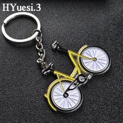 Creative Bicycle Pendant Keychain Sport Style Metal Bike Key Ring Men Purse Bag Decor Birthday Gifts