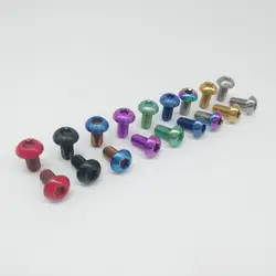 12pcs M5x10mm Disk Brake Rotor Bolts T25 Torx Titanium TI MTB bicylce Bottle Holder Bolt Bike Water Bottle Cage Screw