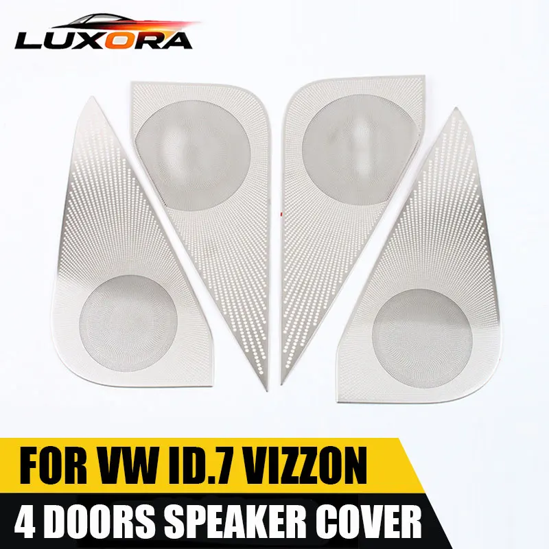 

ID7 Car 4 Door Audio Speaker Cover Trim Door Loudspeaker Cover Trim Car Accessories Interior For Volkswagen VW ID.7 VIZZON
