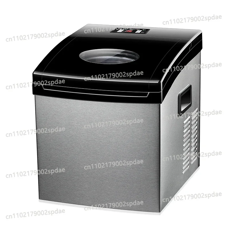 Commercial 24KG Automatic Ice Maker Stainless Steel Ice Cube Machine for Beverage Shop Entertainment Venues