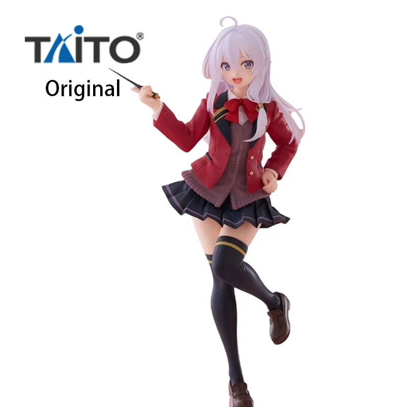 TAITO Coreful Figure Elaina Uniform Ver. Wandering Witch: The Journey of Elaina Kawaii Doll Original Anime Model Toys Gift 18Cm