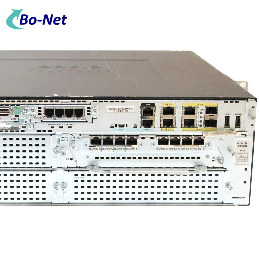 Hot Selling original and High Quality 3945-SEC/K9 2 Lan Port Routers