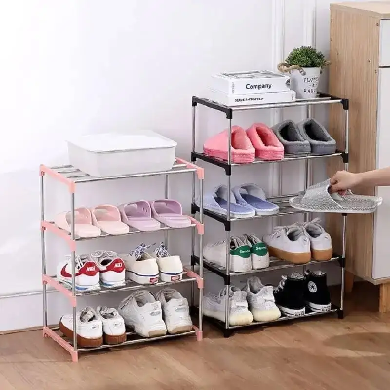 

3/4 Multi Layered Space Saving Rack For Simple Household Storage Three And Four Layer Shoe Racks