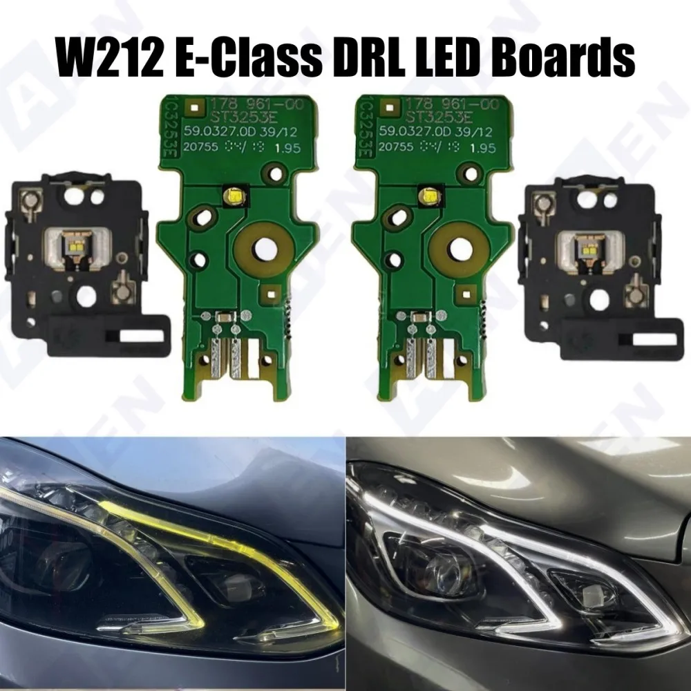 

Светодиодные панели White Angel Eye DRL для Mercedes E-Class W212 E300 E200 E400 E63 AMG 2014-2016, интеллектуальная система освещения, фара