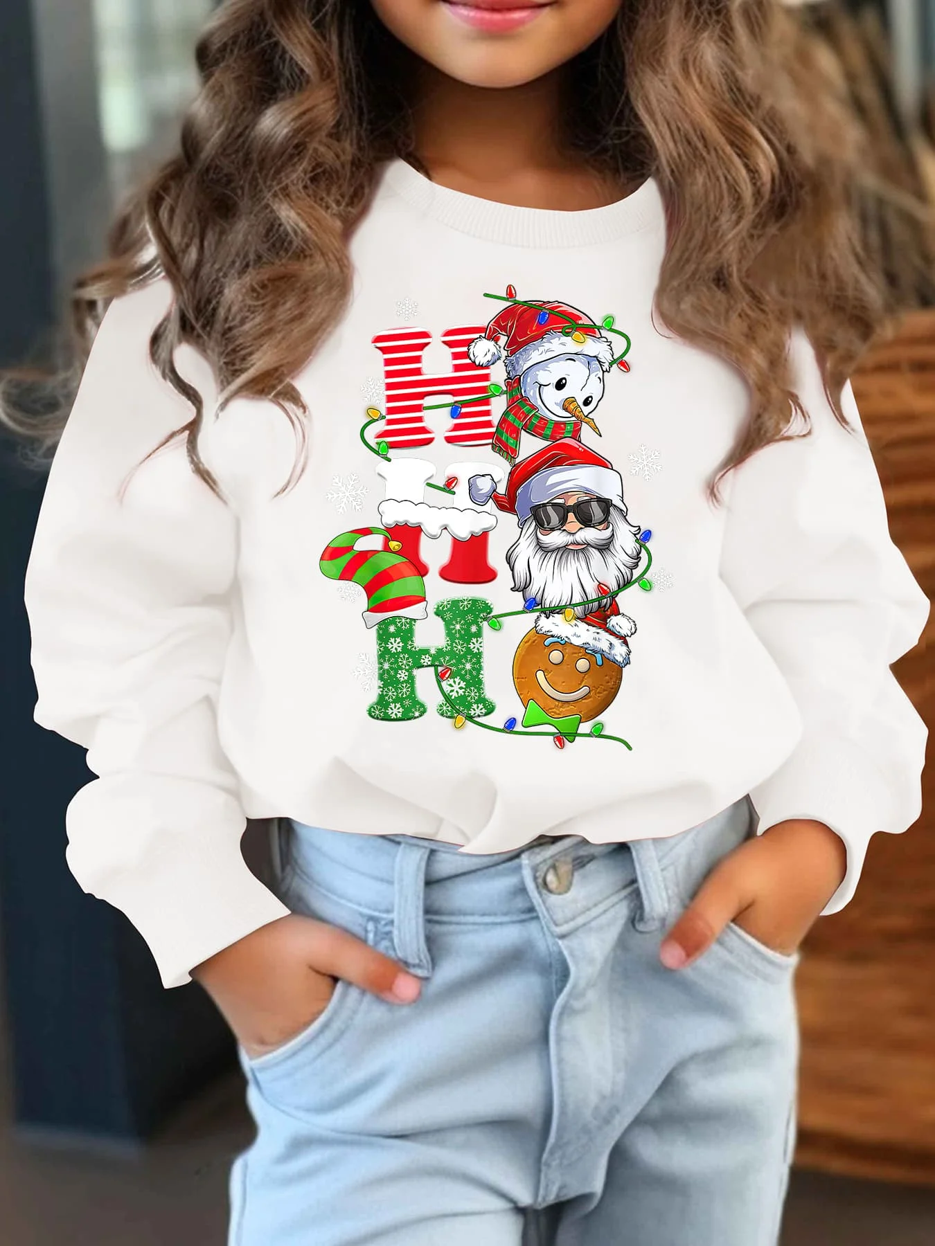 'CHRISTMAS' Children's Autumn/Winter Fashion Fleece Sweatshirt 