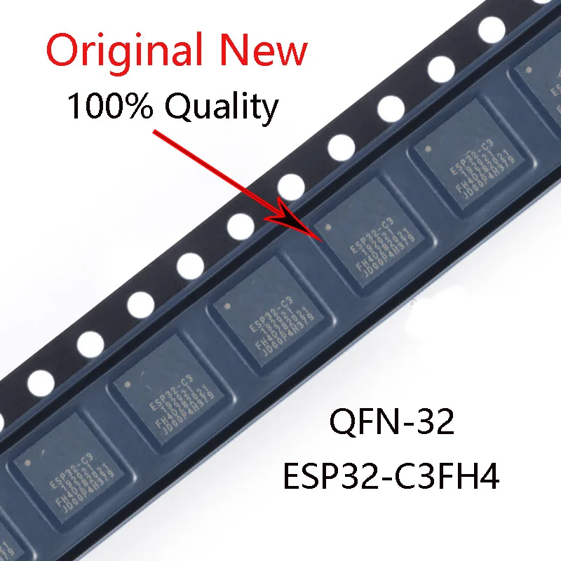 5-10PCS 2022+ 100%New original  ESP32-C3FH4 ESP32-C3 QFN-32 Wireless transceiver chip