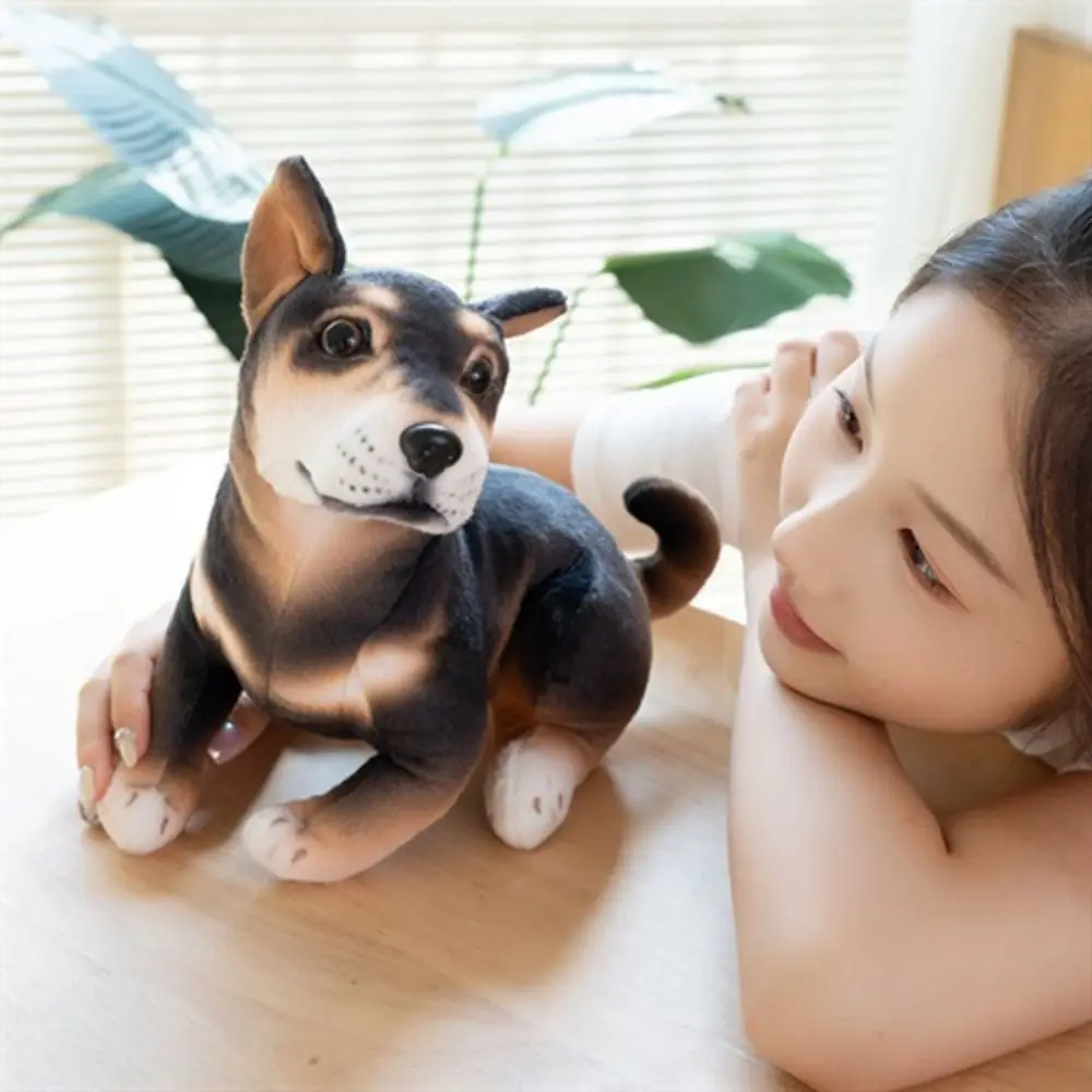 Stuffed Animal Simulation Dog Plush Toy Rottweiler Kawaii Animal Puppy Dolls Yellow Shiba Inu 25cm Shiba Inu Plush Dolls