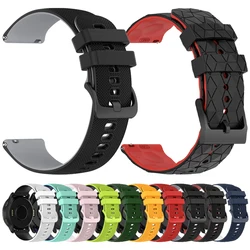 20mm 22mm Two-Tone Silicone Watch Strap For Huami Amazfit BALANCE/Bip 5 3 Pro Band For Amazfit GTR 4 GTR3 Pro/GTS 2 2e Watchband