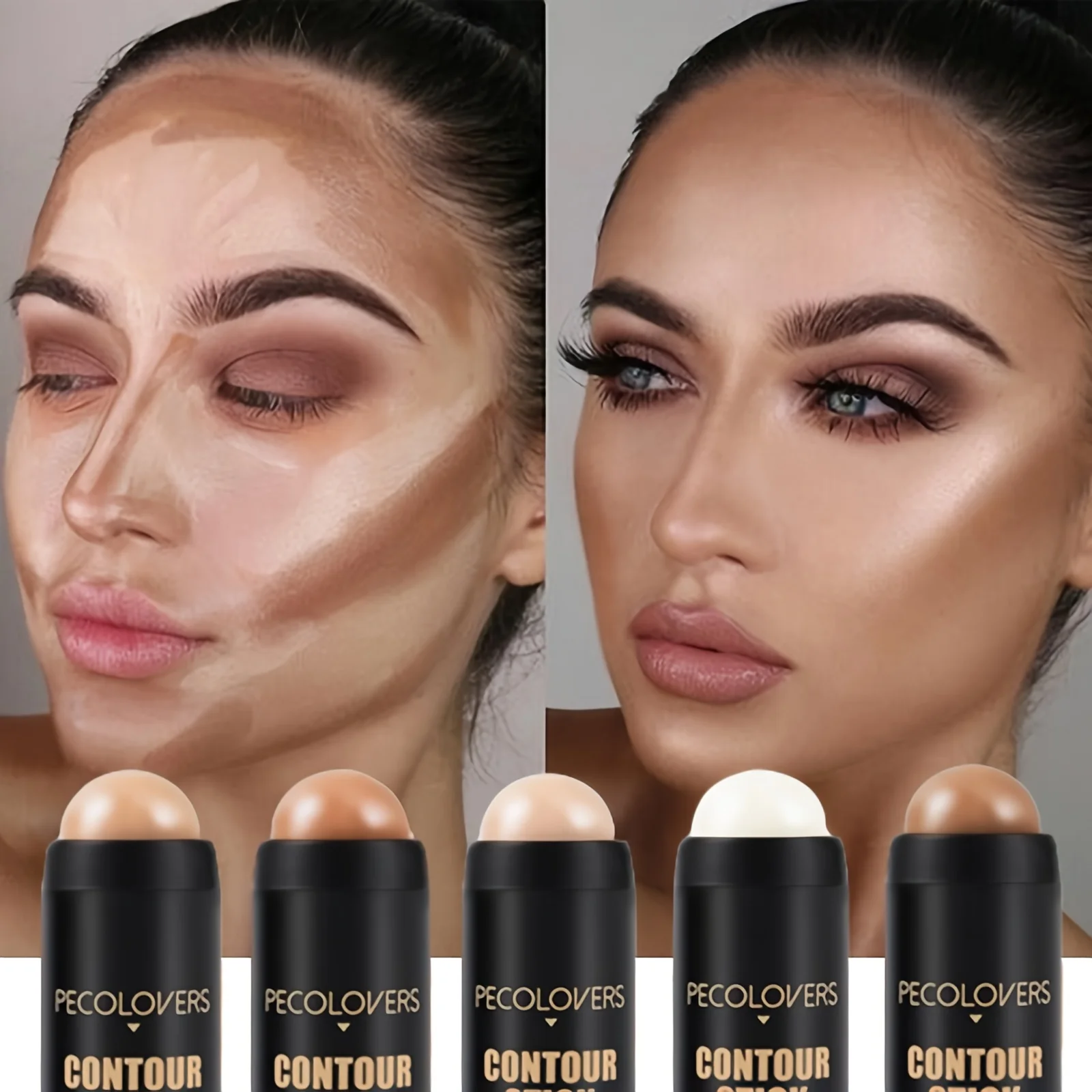 Makeup Face Contouring Bronzer Stick Multifunctional Highlighter Brightening Blusher Rouge Cream Modify Concealer Pen