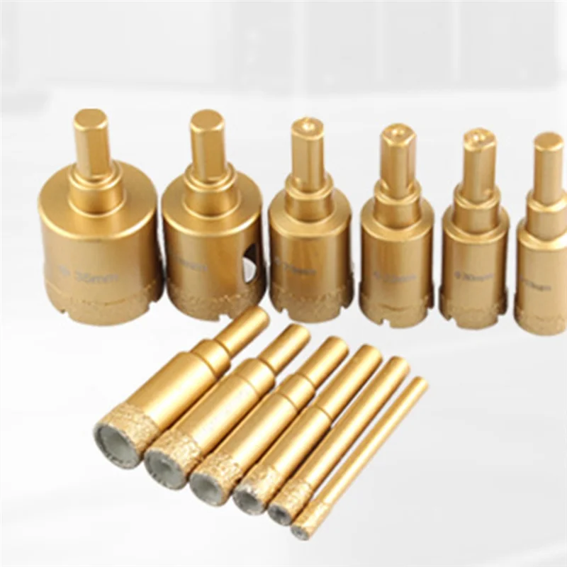 

GYTB-12Pcs 6-35Mm Diamond Coated Drill Bits Hole Saw Kit For Marble Stone Tile