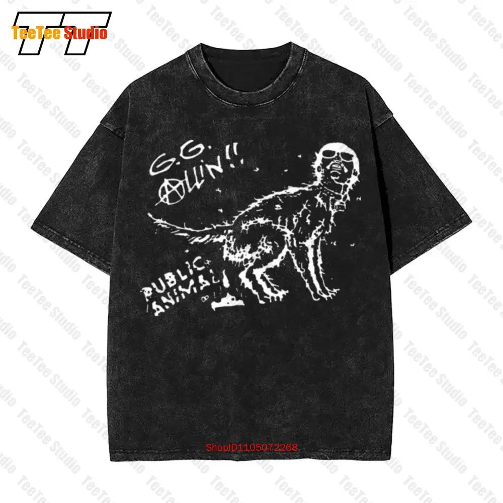 Gg Allin Vintage Oversized T-Shirt Punk Murder Junkies T Antiseen Scum MJ58