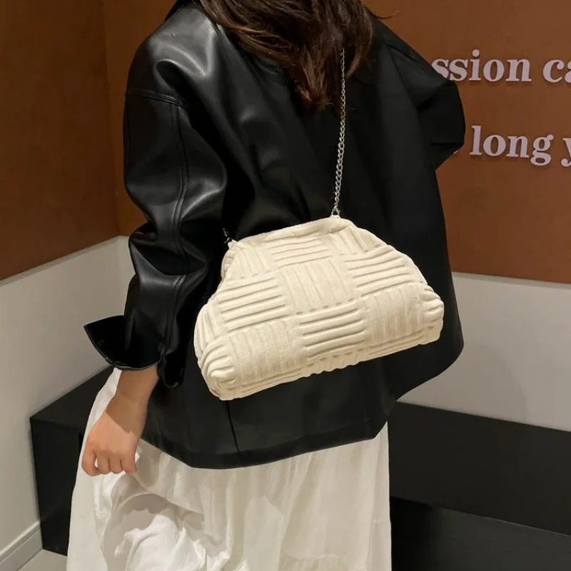 

Stylish Solid Color Commuter Bag - High-End Fashionable Clutch Mini Crossbody Leather Handbag For Women