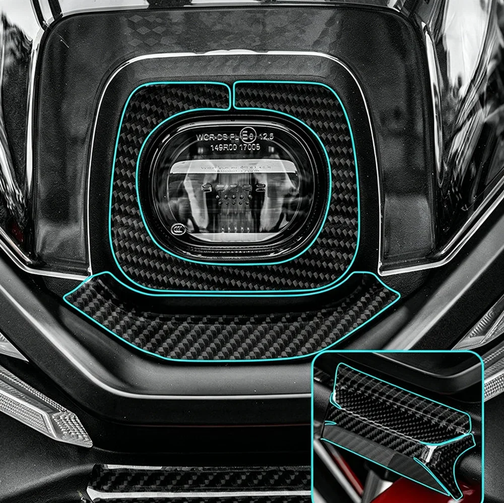 Motorcycle Modified Carbon Fiber Color Protective Sticker Decorative Decals Accessories FOR QJMOTOR SRT450RX SRT450 RX SRT 450RX