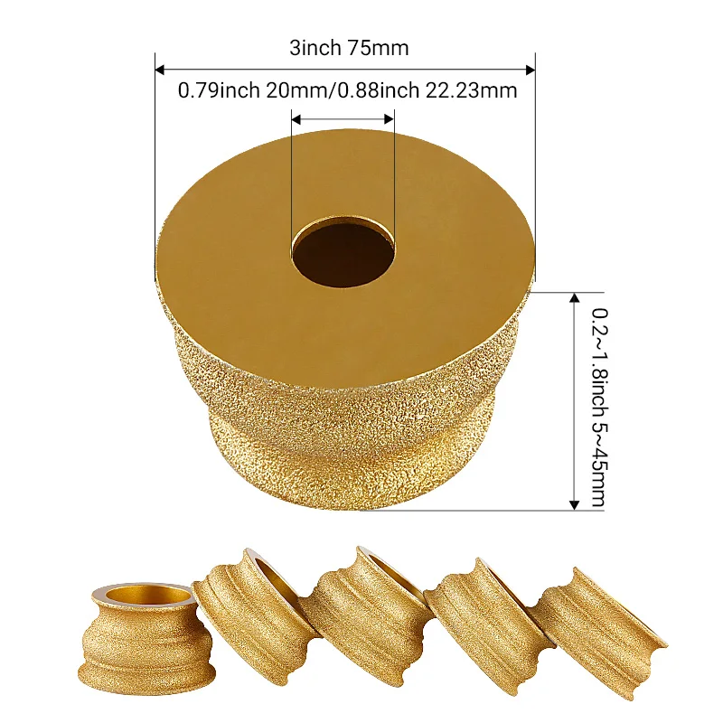 1pc brazed 404# diamond grinding wheel stone grinding wheel marble granite tile trimming grooving angle grinder sanding disk