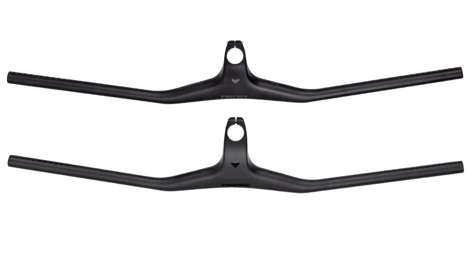 TRIFOX Carbon Fiber MTB Fahrrad Integrierter Lenker mit Vorbau -17 Grad 80*740/800mm Mountainbike Teile – Detail 3