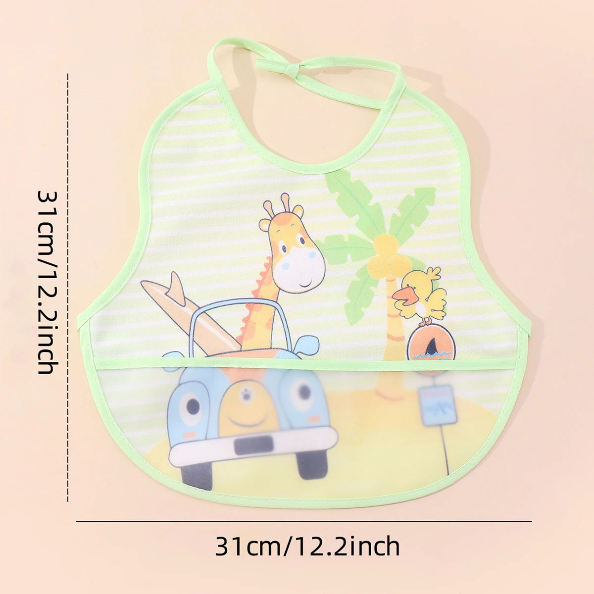 Random 3pcs Waterproof Baby Bibs Cartoon Cotton Bibs Burp Cloth Newborn Feeding Bandana Saliva Towel Children Boys Girls