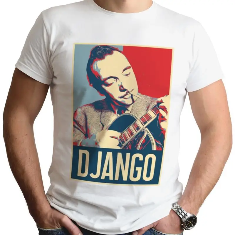 Django Reinhardt T-Shirt Retro Art Guitar Guitarist Fan Music Jazz Top Tee Gift