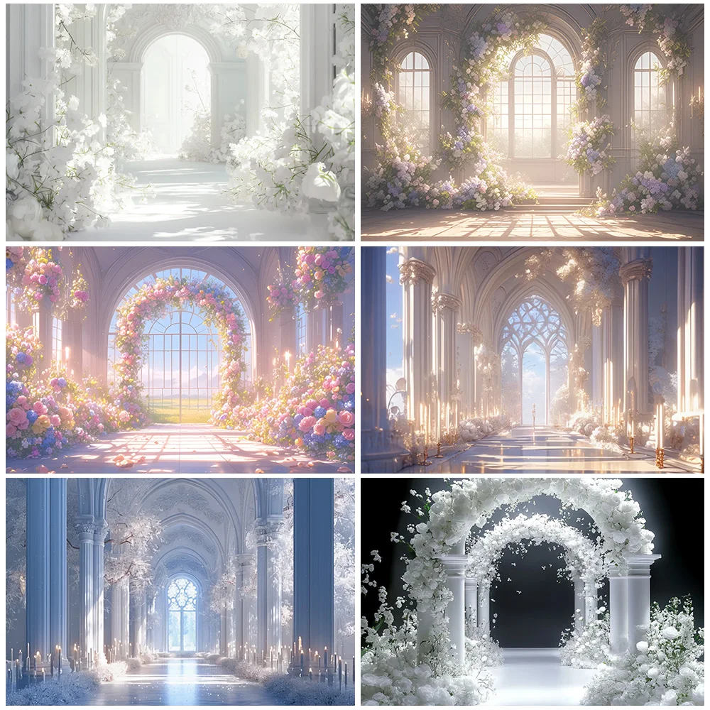 

Arch Floral Butterfly Theme Wedding Party Decoration Background Romantic Backdrop Lover Portrait Photo Studio Shooting Props ﻿