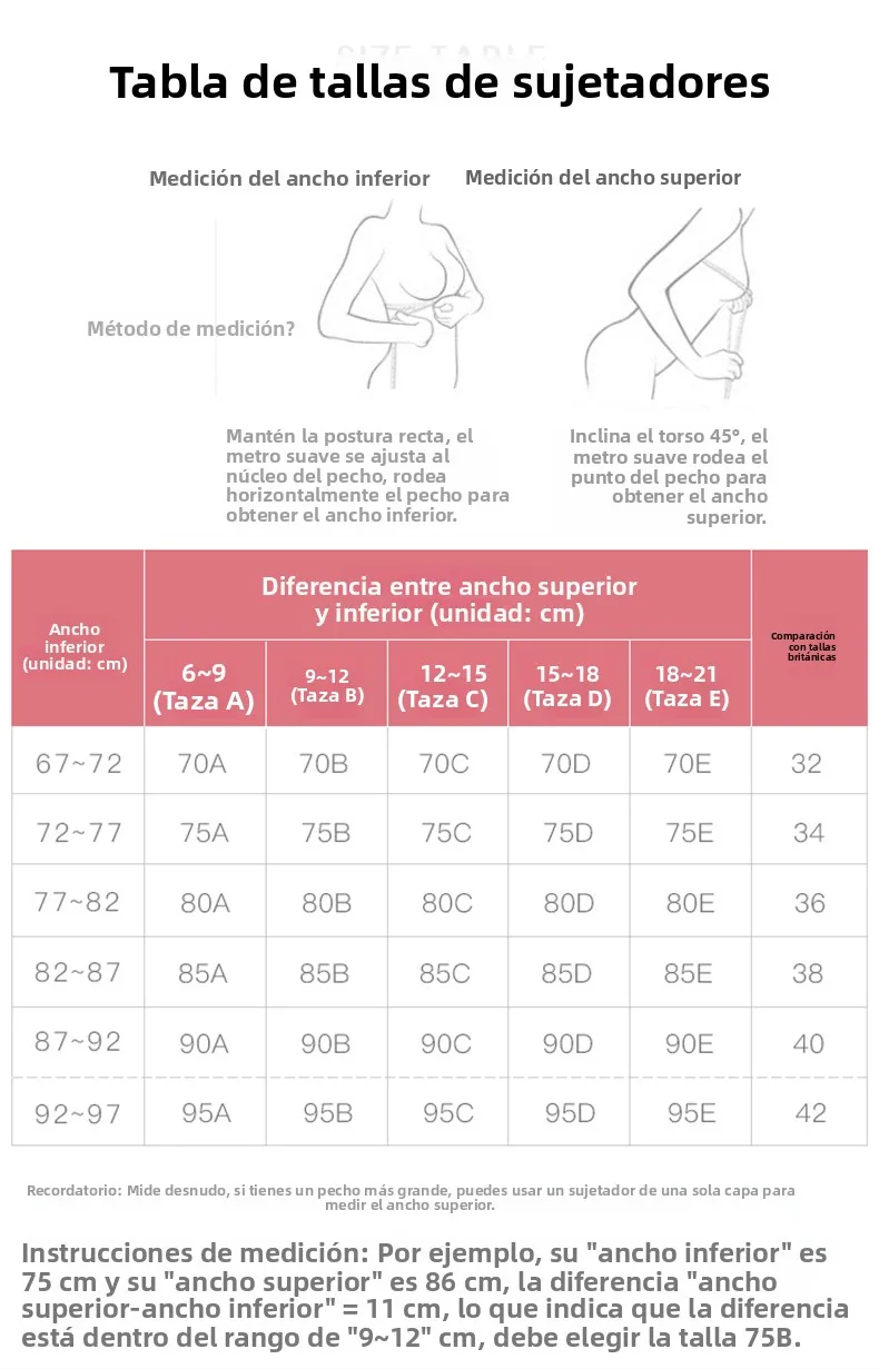 Conjunto de sujetador y bragas sin costuras para mujer, color blanco, fino, con efecto push-up, sin aros, ropa interior cómod...