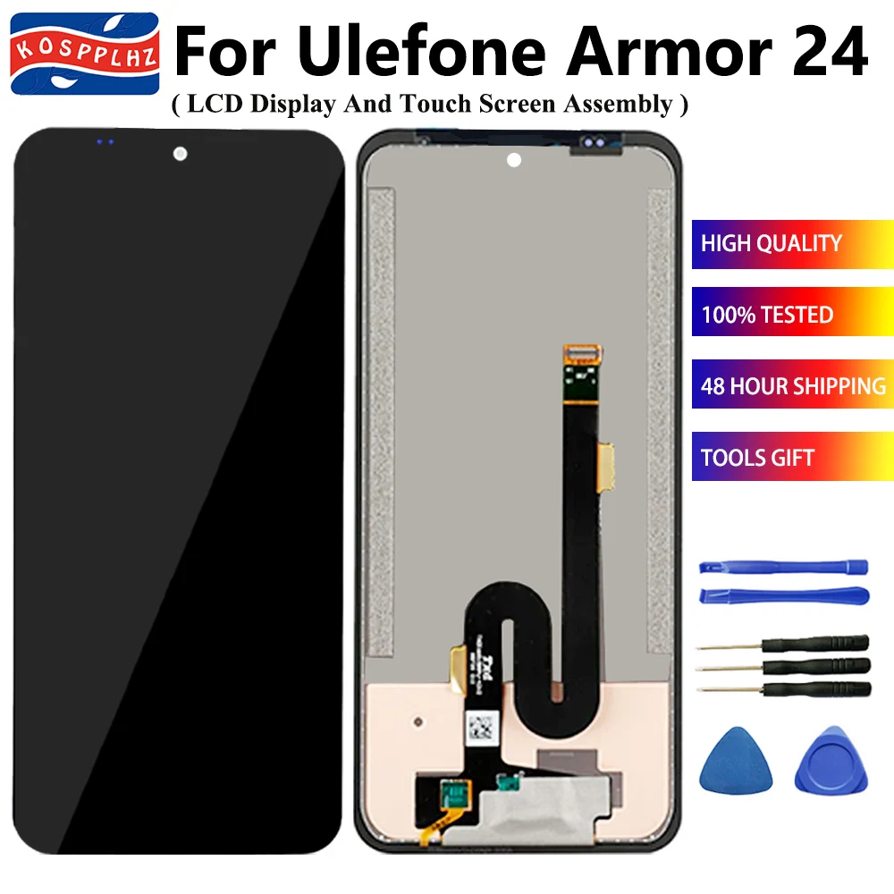 Kit Schermo LCD Per Ulefone Armor 24 – Display Di Ricambio Con Touchscreen, Vetro E Strumenti Di Riparazione (Nero)