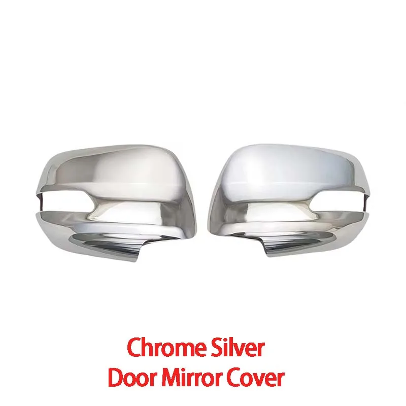 Chrome Silver Car Door Mirror Cover Trim For Toyota Land Cruiser Prado Fj150 2010 - 2021 Car Accessories Exterior Decorate