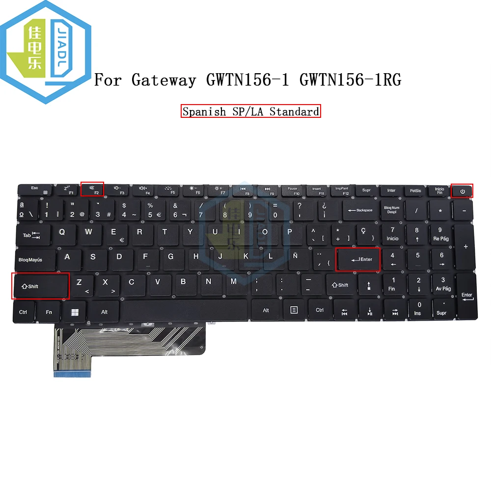 ES Spain US BR Keyboard For Gateway GWTN156-1BL GWTN156-1GR 1RG GWTN156-1 GWTN156-4 GWTN156-5 N15CS9 Latin Notebook Keyboards