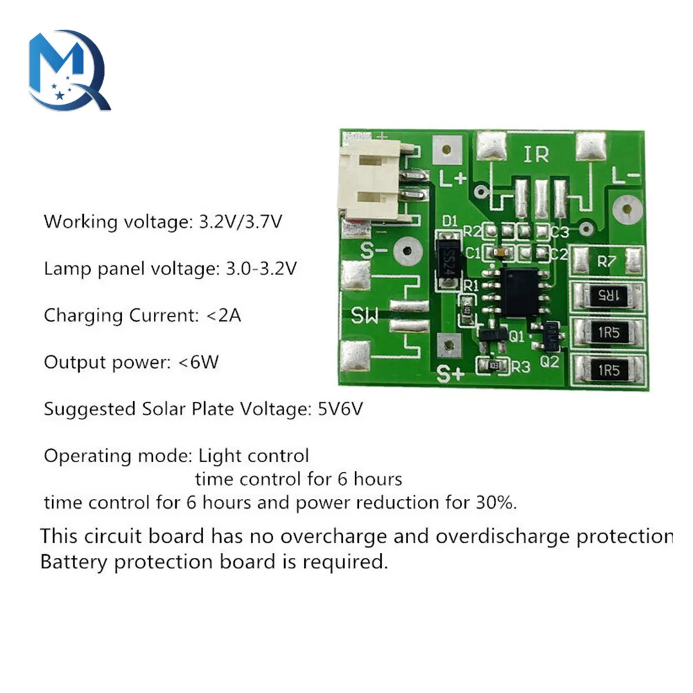 Solar Lamp Spotlight 3.7V Circuit Control Board Smart Outdoor LED Light Panel for Home Solar Landscape Light