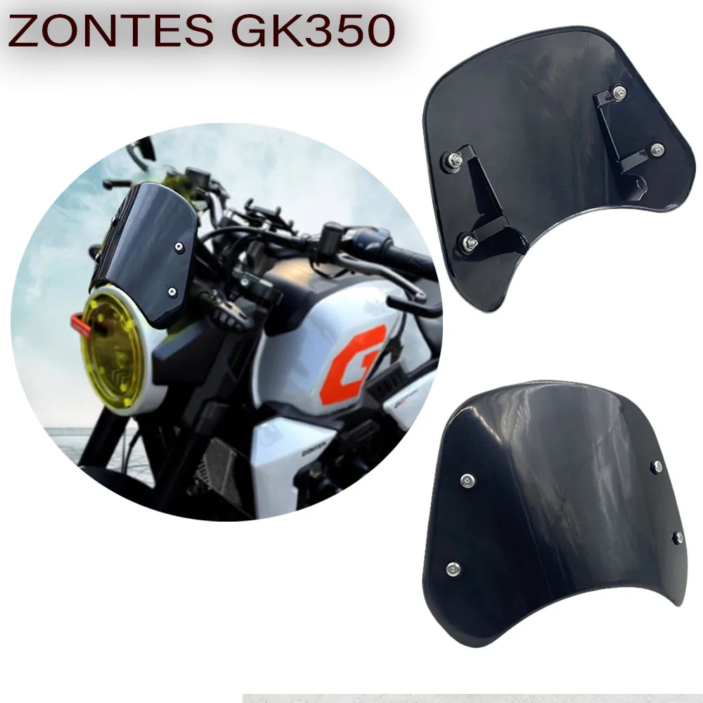 

Suitable For ZONTES GK 350 350 GK Modified Windshield Front Small Windshield Headlight Color Protection Sheet New Accessories