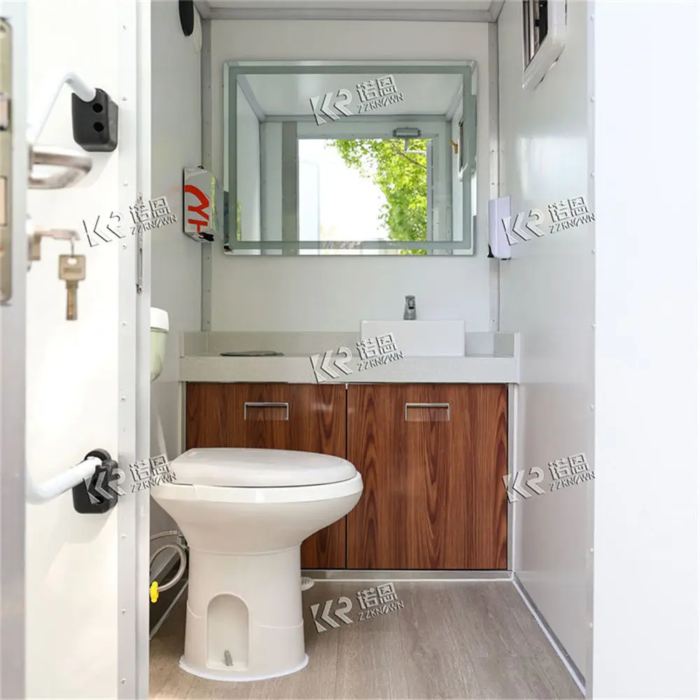 Новинка 2025 года, движущийся прицеп для туалета, автомобильный прицеп, крепление для унитаза, прицеп, портативный временный портативный туалет